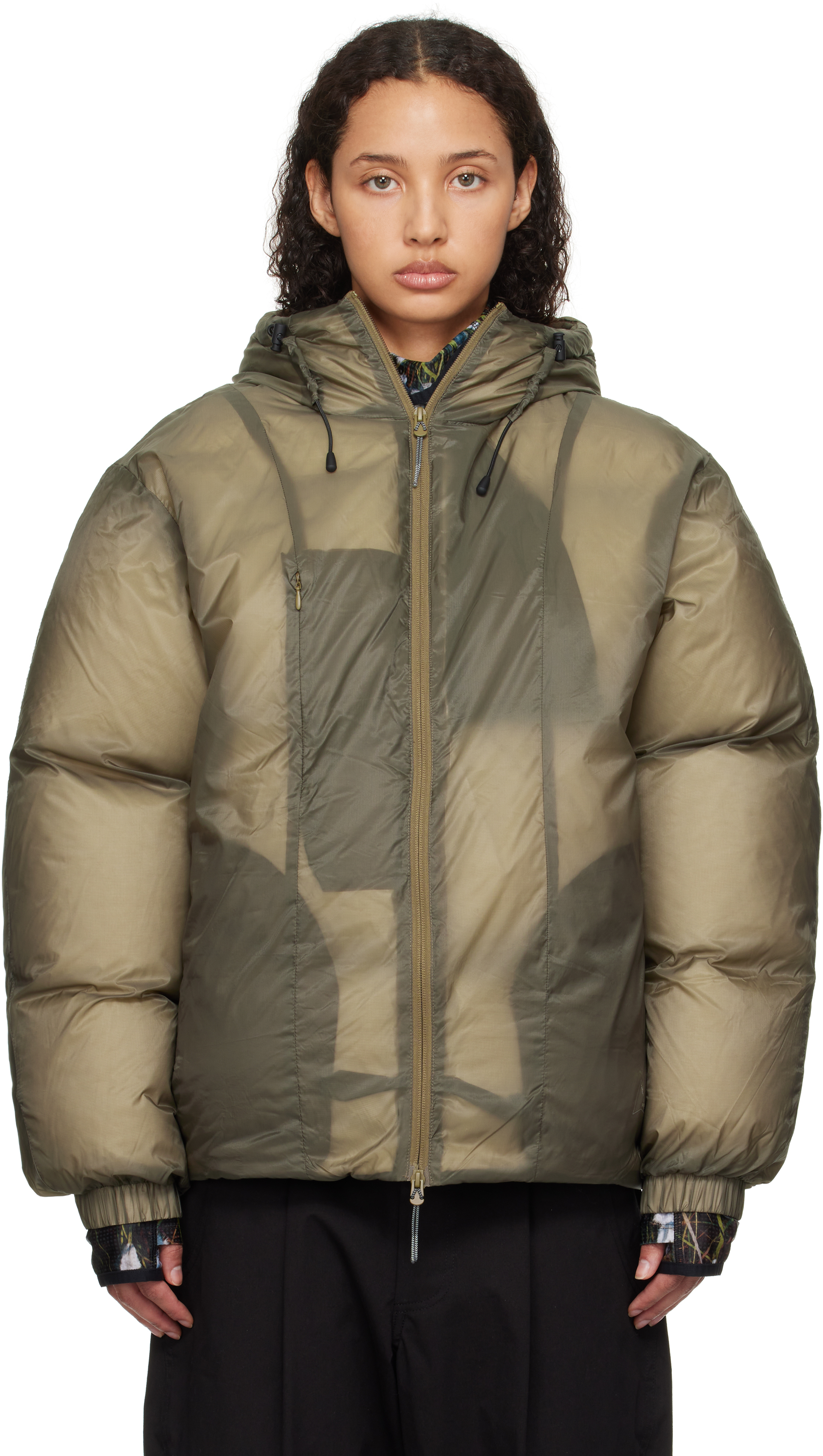 Taupe Smooth Down Jacket