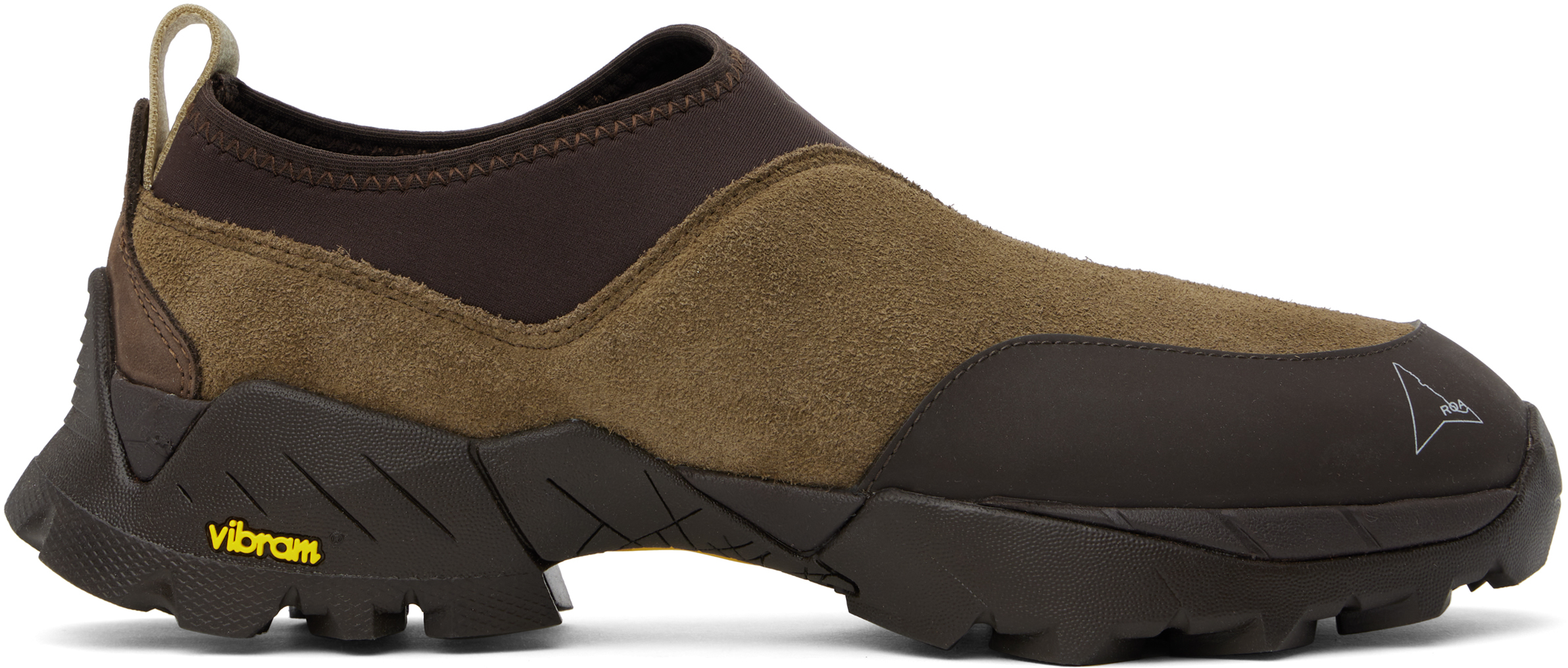 Roa Brown Slip On Sneakers In Mty0001 Brown