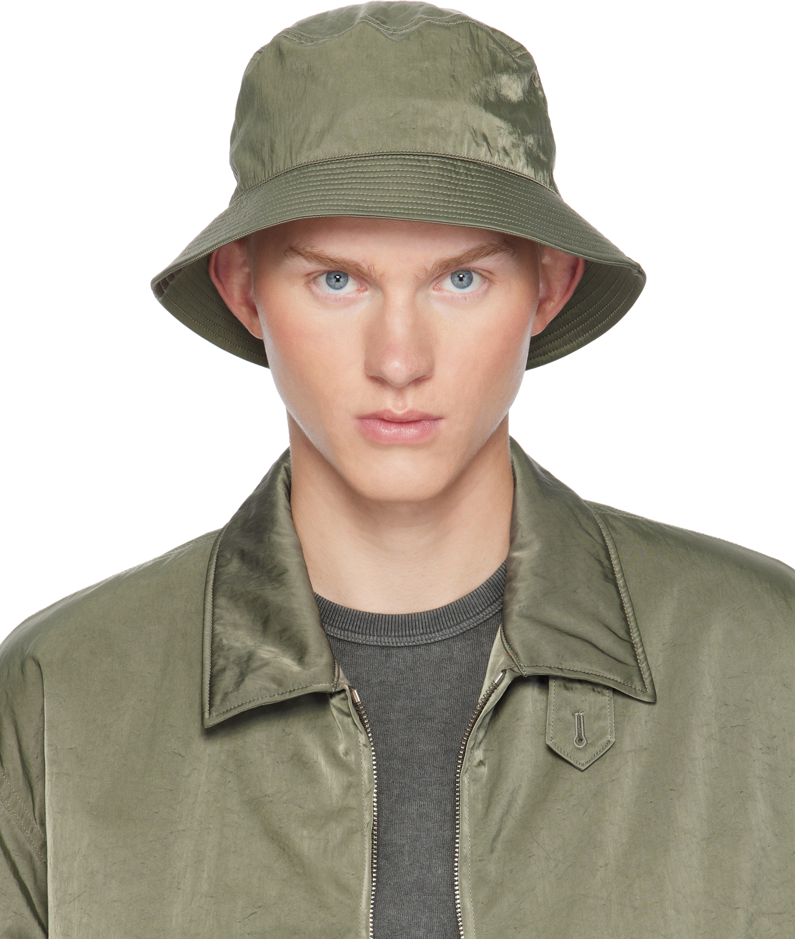 Khaki Kijima Takayuki Edition Nylon Twill Bucket Hat