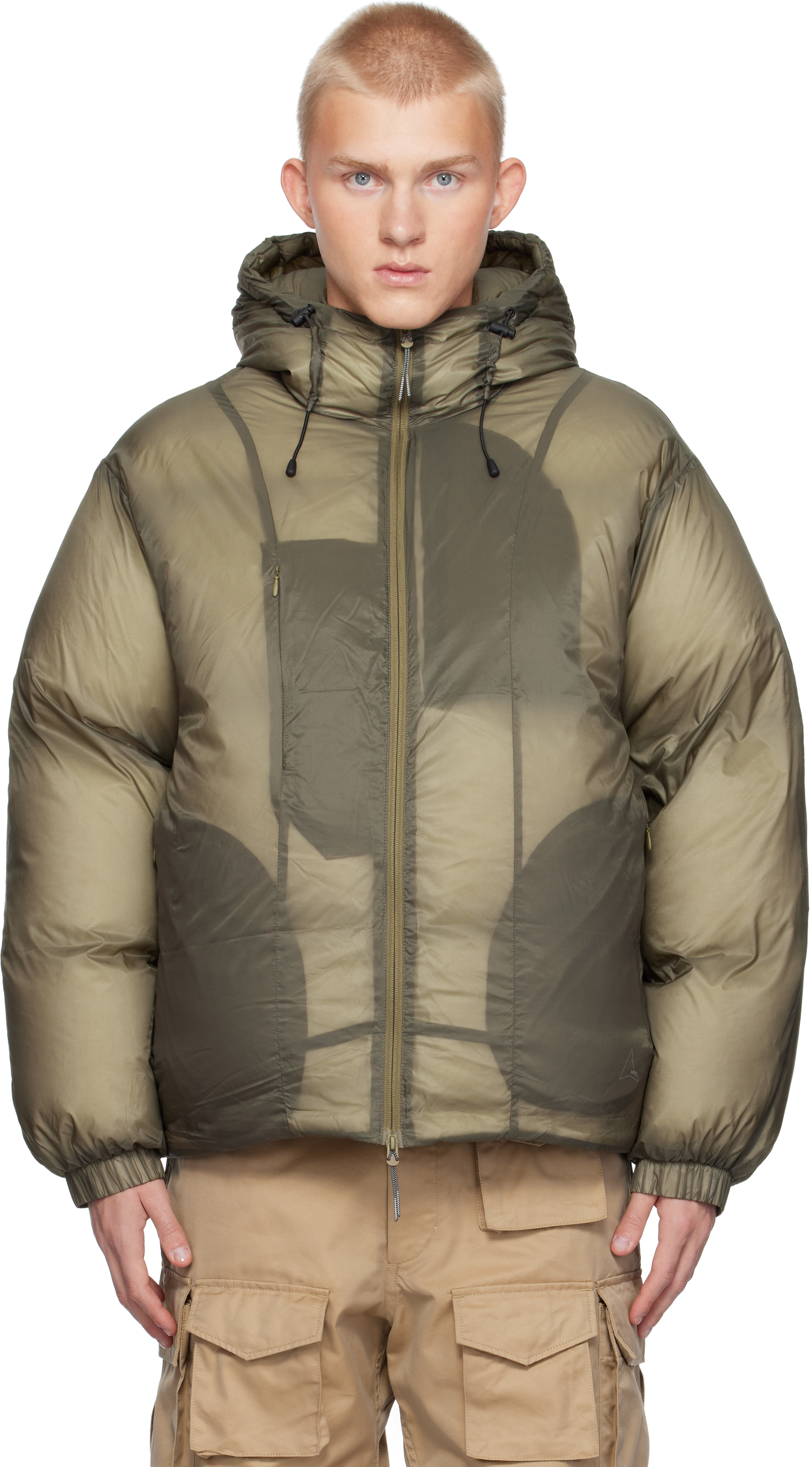 Taupe Smooth Down Jacket