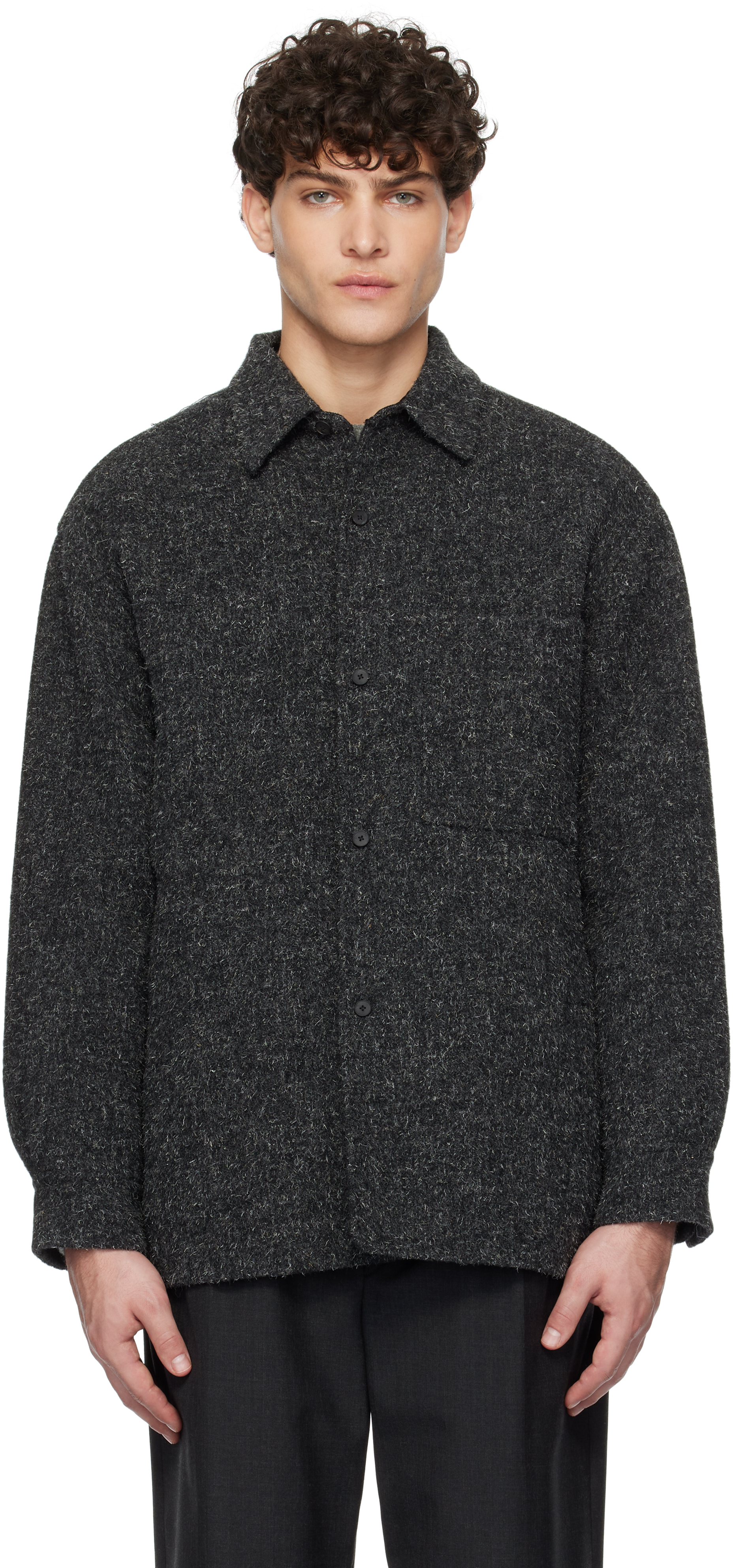 Gray Wool Kemp Overshirt