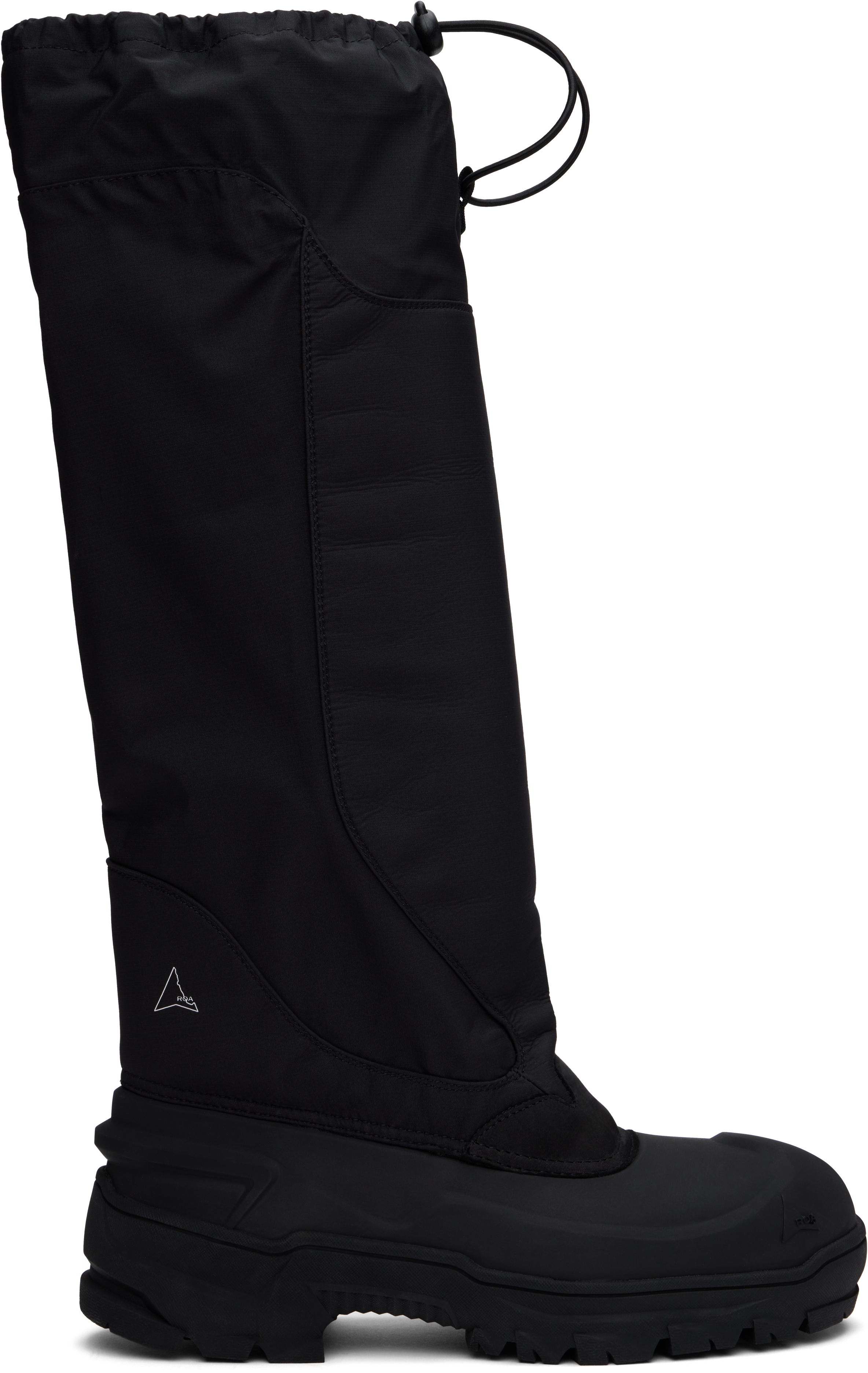 Roa Black Rubber Tall Boots In Black 001