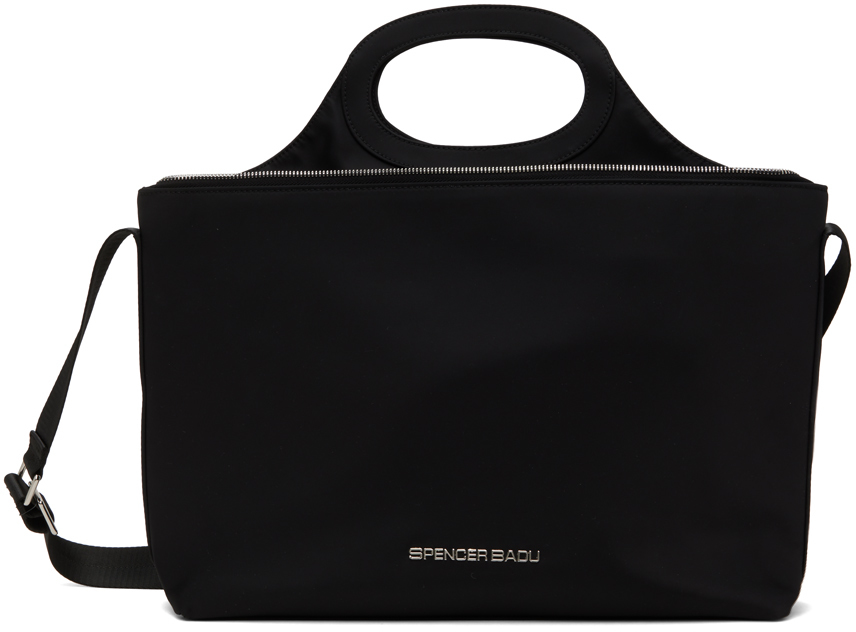 【関税込み】Spencer Badu ブラック ラージ 2-IN-1 バッグ Spencer Baduのブラック ラージ 2-IN-1 バッグがセール中