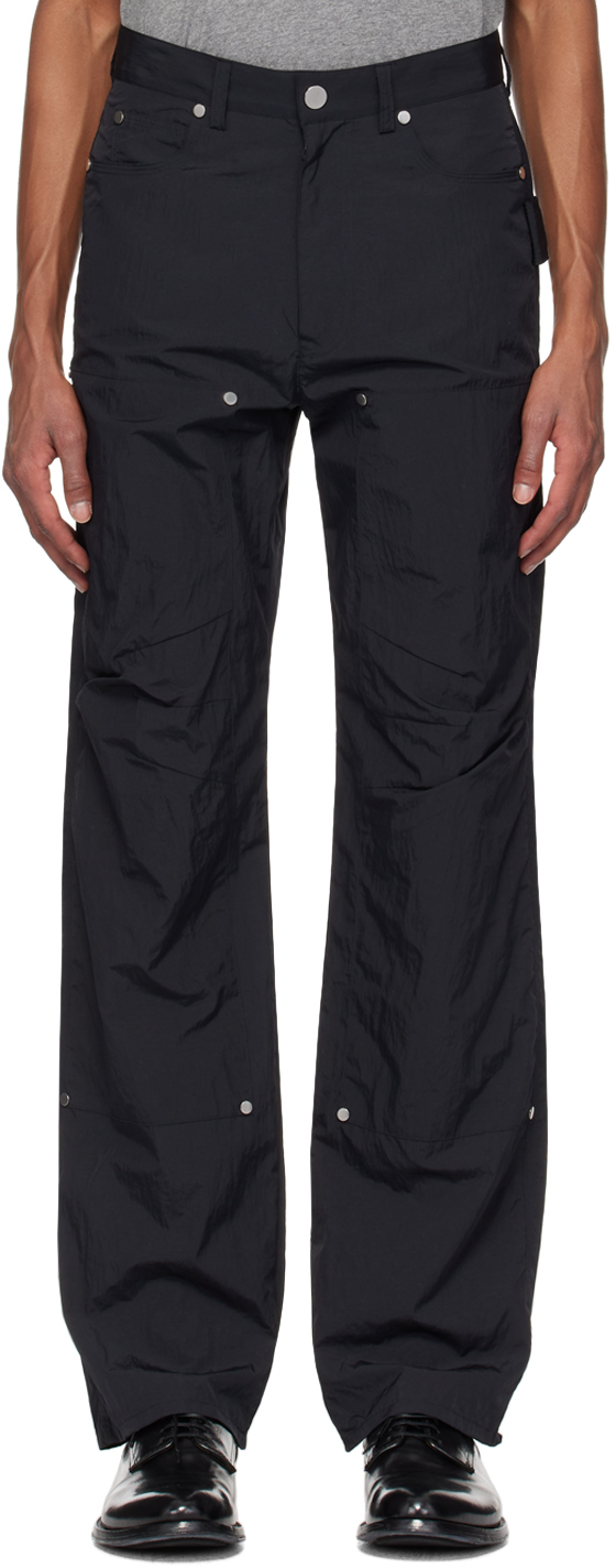 Shop Ouat Black Work Trousers