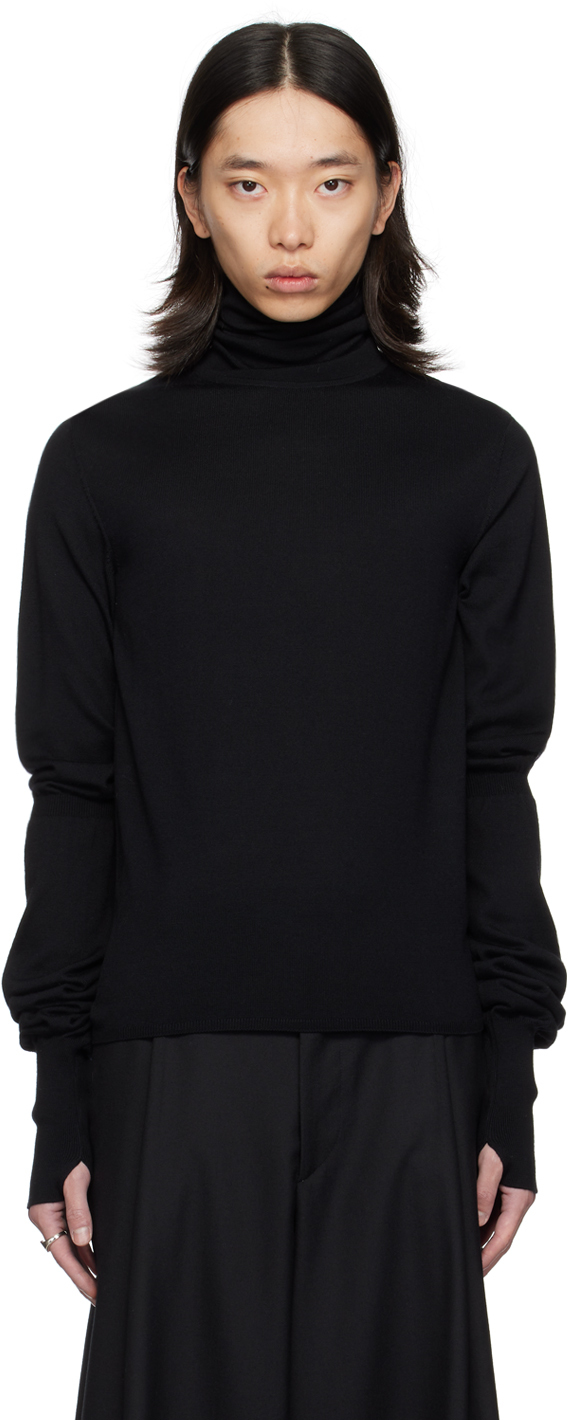 Shop Ouat Black Office Turtleneck