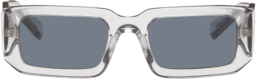 Gray Rectangular Sunglasses