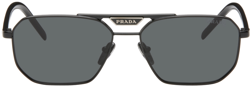 Black Logo Bridge Sunglasses