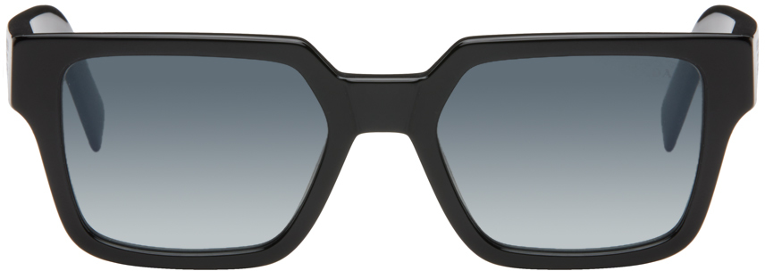 Shop Prada Black Square Sunglasses