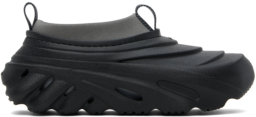 Shop Crocs Black Echo Storm Sneakers In Midnight