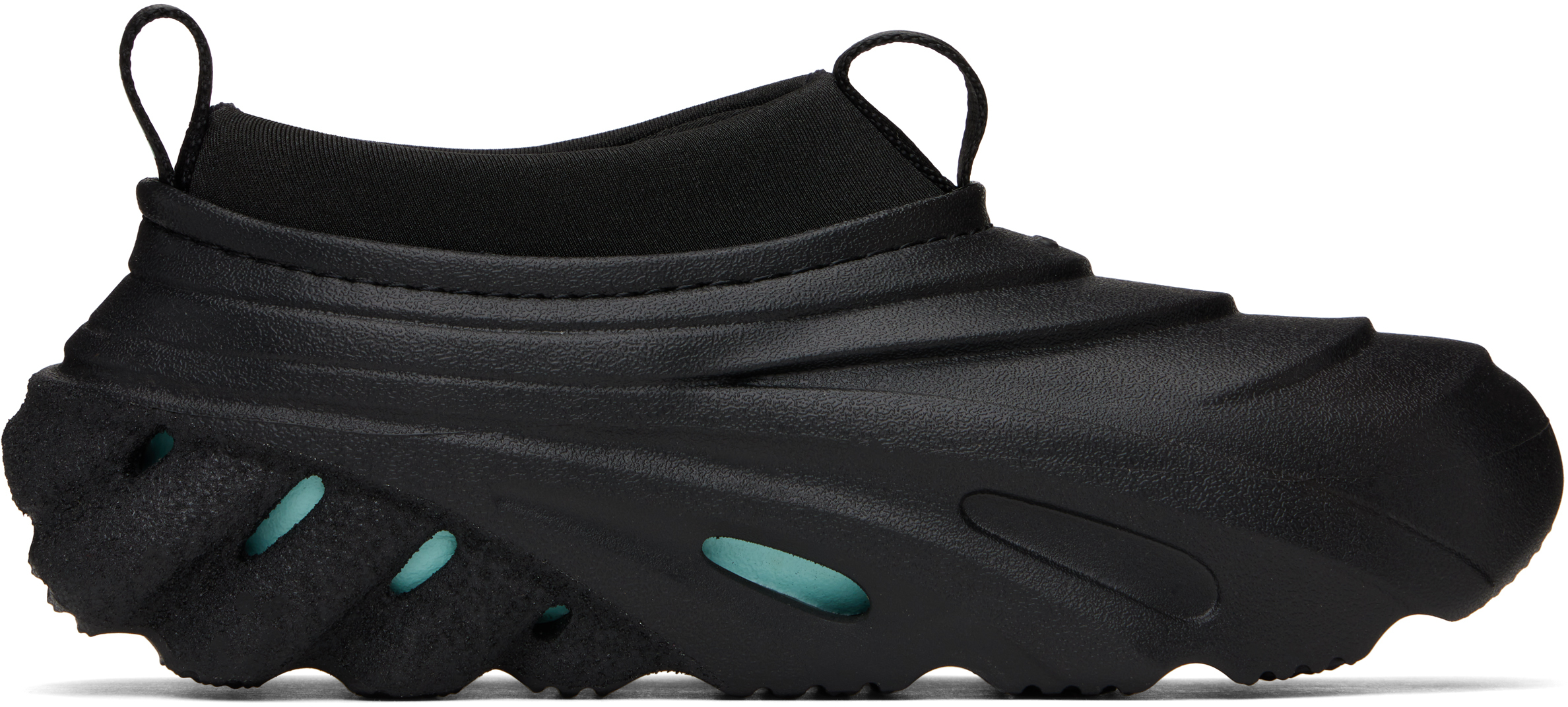 Shop Crocs Black Echo Storm Sneakers In Black/mirage