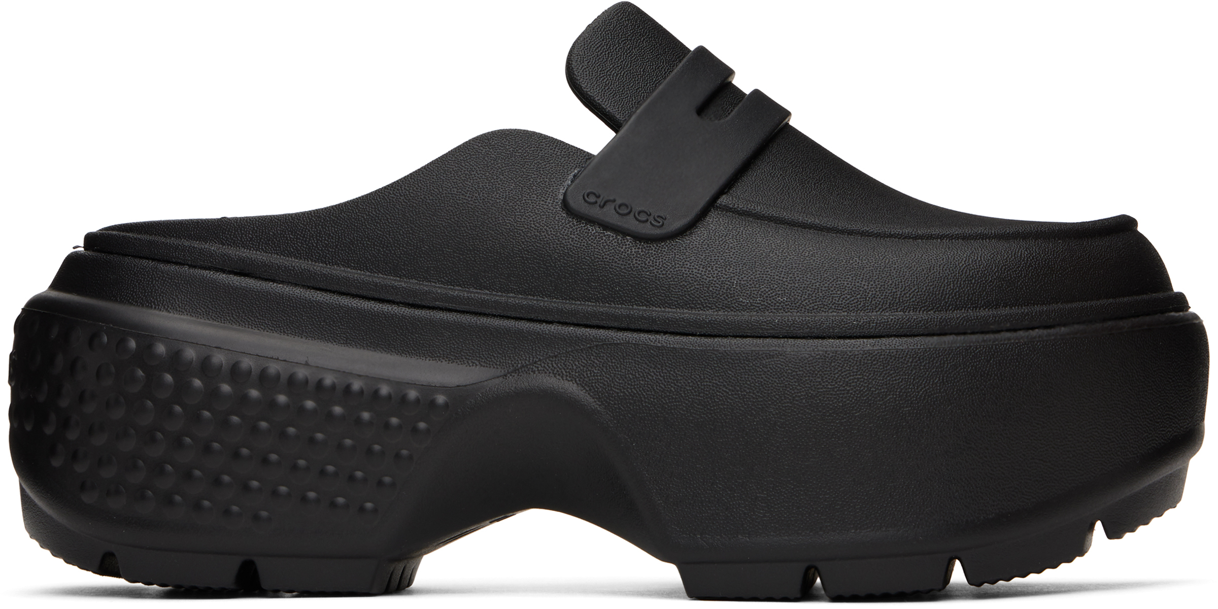 Black Stomp Slip-on Loafers