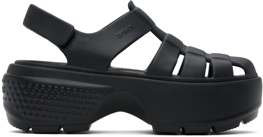 Shop Crocs Black Stomp Fisherman Sandals