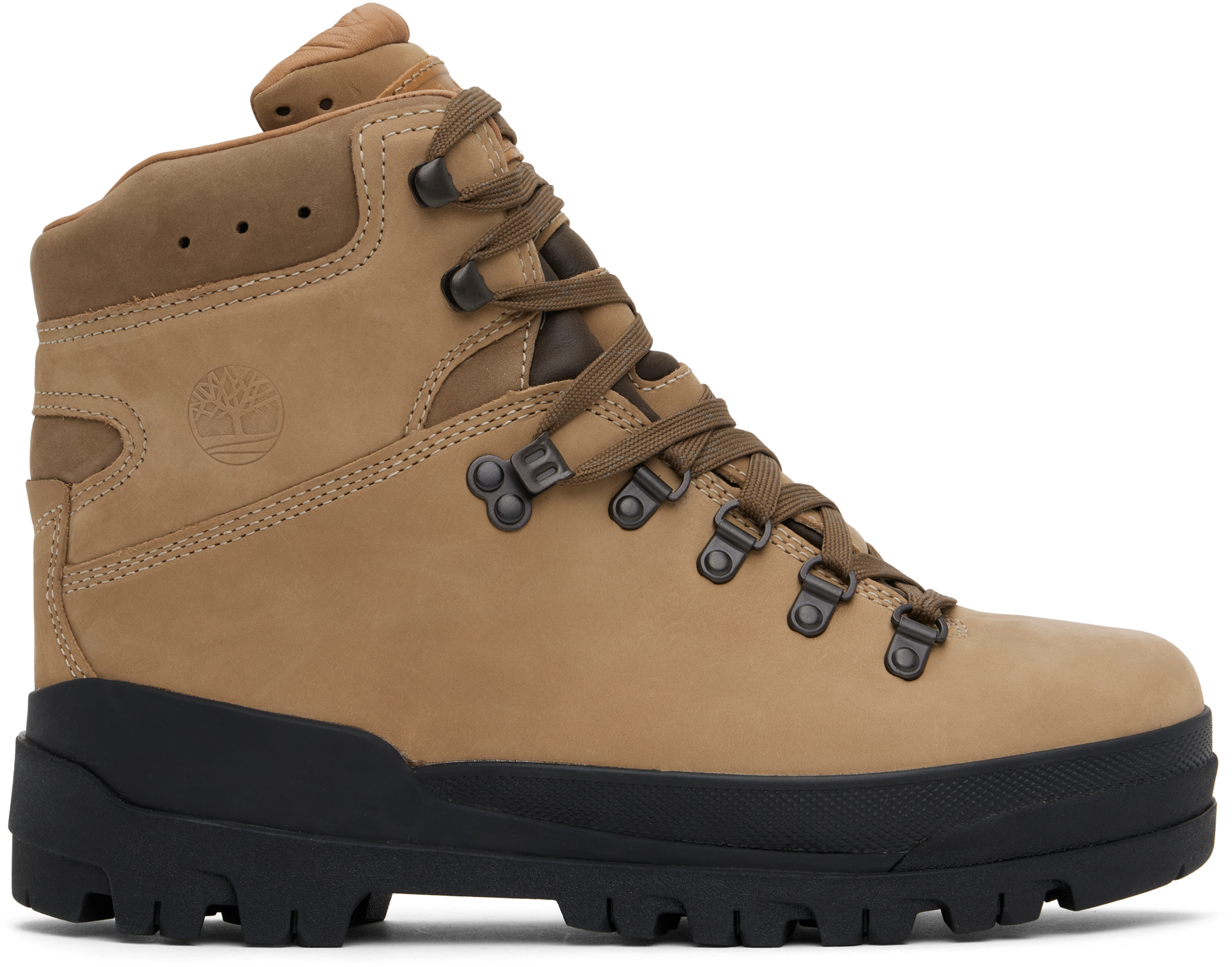 Beige World Hiker Mid Lace-Up Waterproof Boots