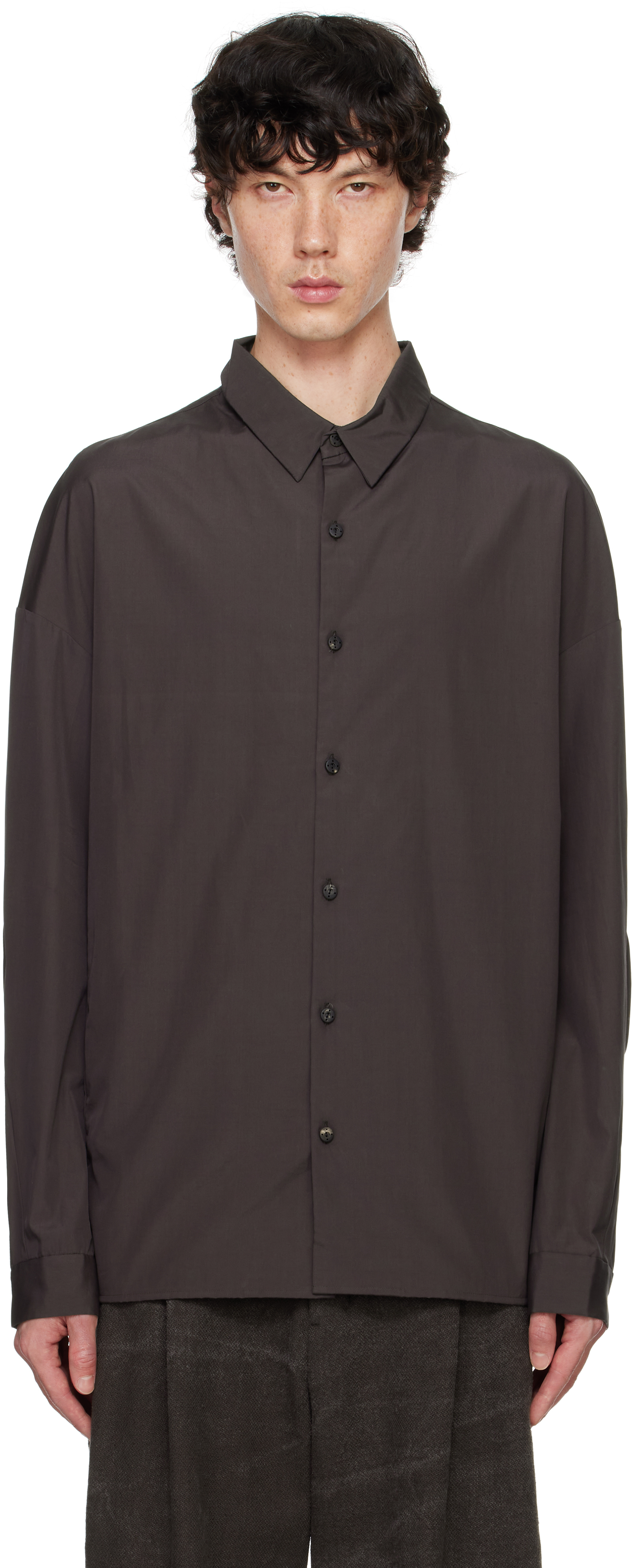 Black Poplin Shirt