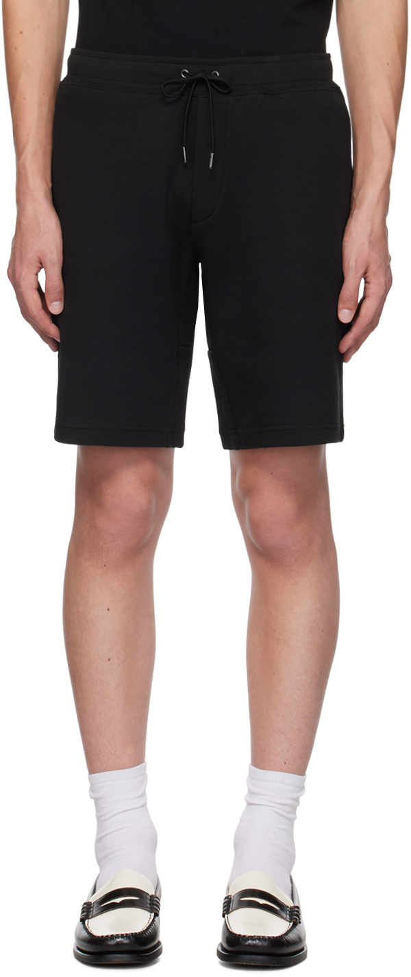 Shop Polo Ralph Lauren Black Drawstring Shorts In Polo Black