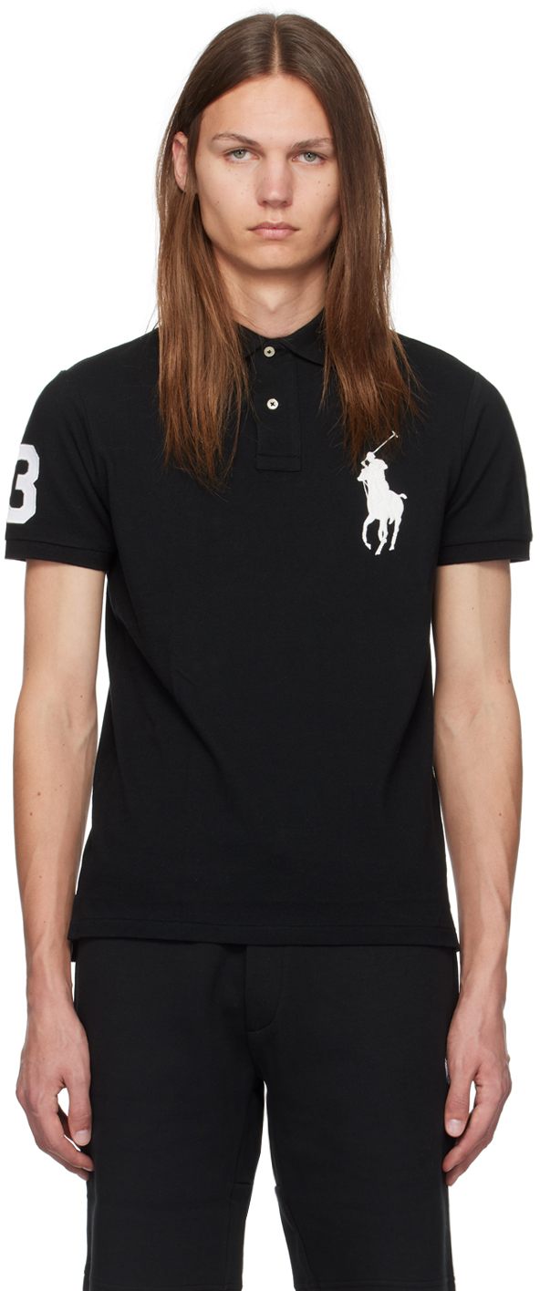 Polo Ralph Lauren: Black Big Pony Polo | SSENSE