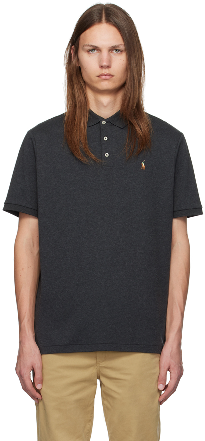 Polo Ralph Lauren: Gray Classic Fit Polo | SSENSE