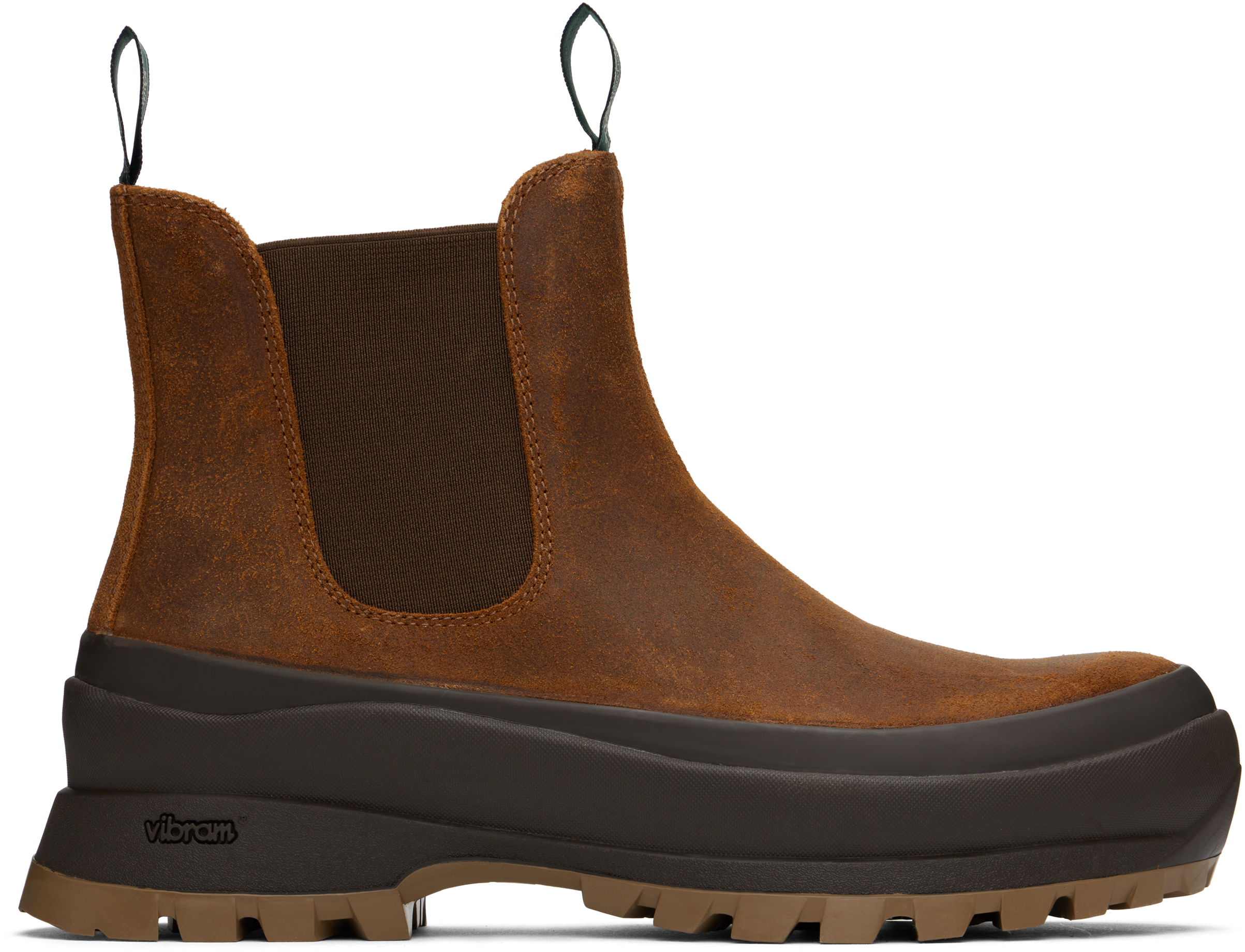 Shop Polo Ralph Lauren Tan Logan Chelsea Boots In Teak