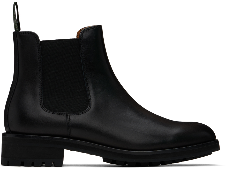 Shop Polo Ralph Lauren Black Bryson Chelsea Boots