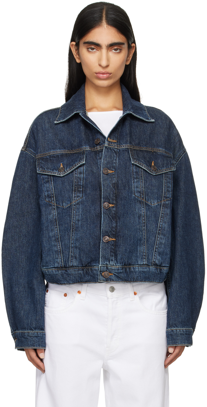 【関税込み】AGOLDE ネイビー Dalton バルーン デニムジャケット AGOLDE】DALTON BALLOON JACKET／デニムジャケット｜THE STORE