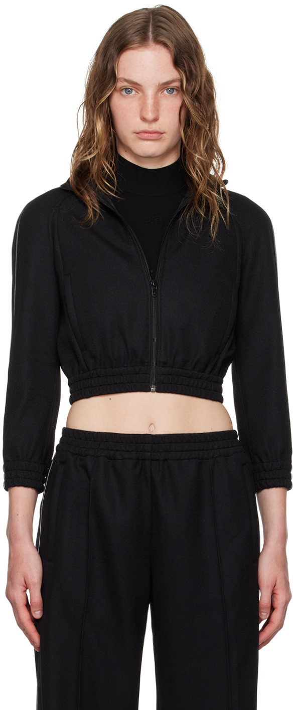 alexanderwang. t Black Logo Tape Track Jacket