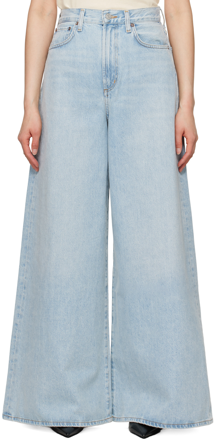 AGOLDE: Blue Nolan Jeans | SSENSE