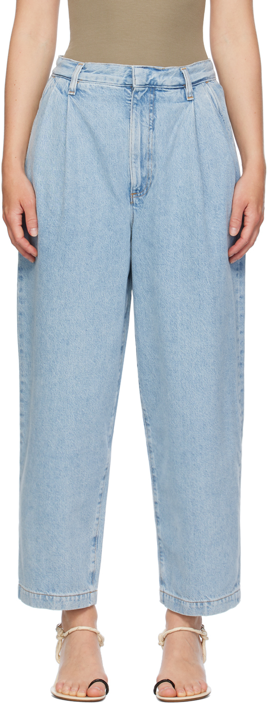 Shop Agolde Blue Becker Jeans In Rta