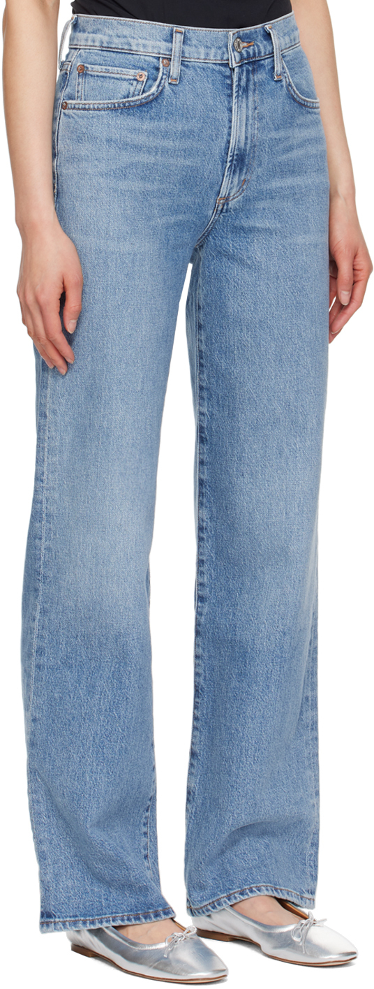 Agolde Harper Mid-rise Straight-leg Jeans In Flash