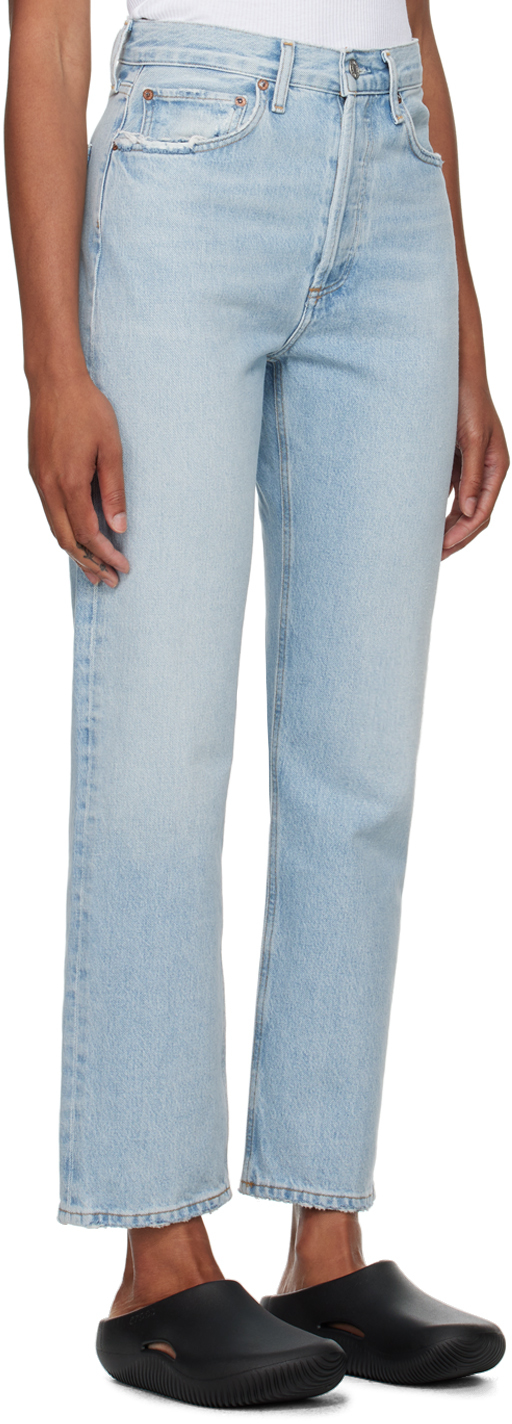 Agolde Denim Straight-leg Jeans In Blue