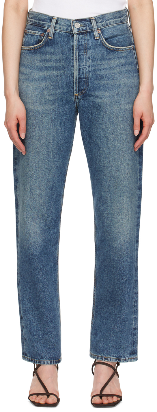 【関税込み】AGOLDE ブルー 90's ジーンズ Blue 90's Jeans by AGOLDE on Sale