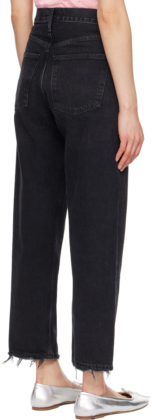Agolde Black 90's Jeans In Tar