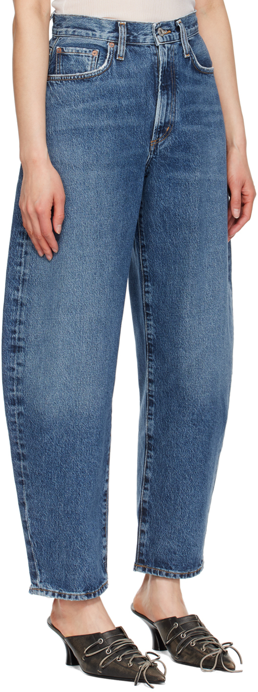 Agolde Blue Balloon Jeans In Control