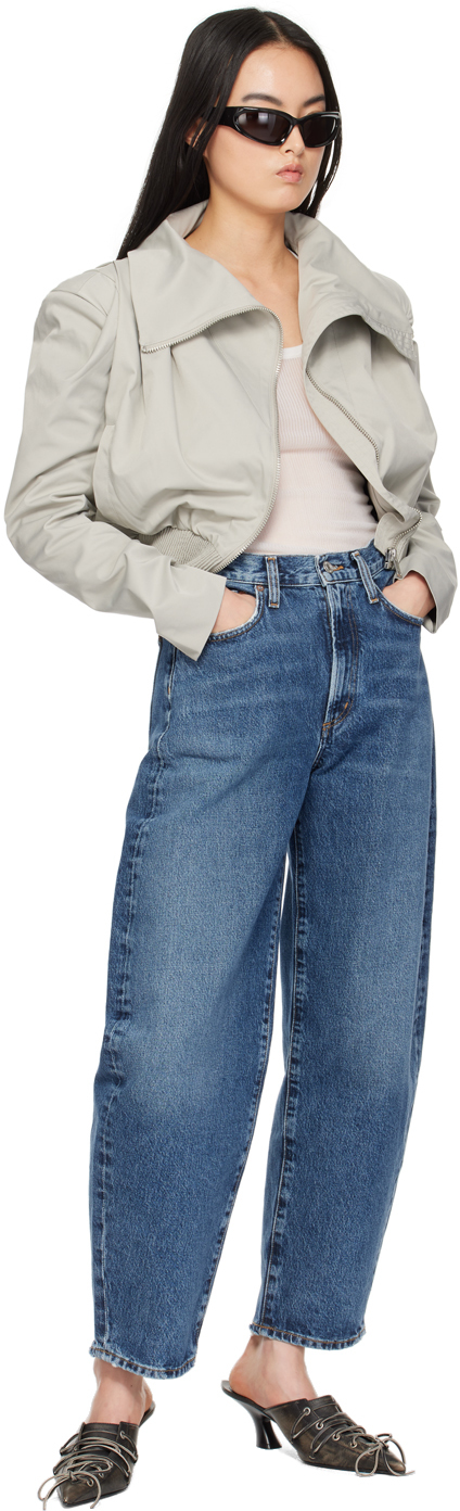 Agolde Blue Balloon Jeans In Control