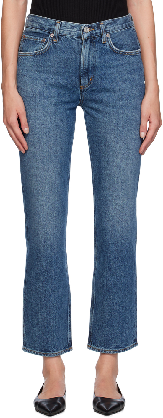 Agolde Blue Valen Jeans In Essence