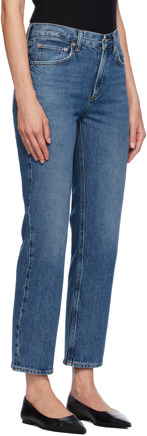 Agolde Parker Easy Straight Jean In Placebo In Essence