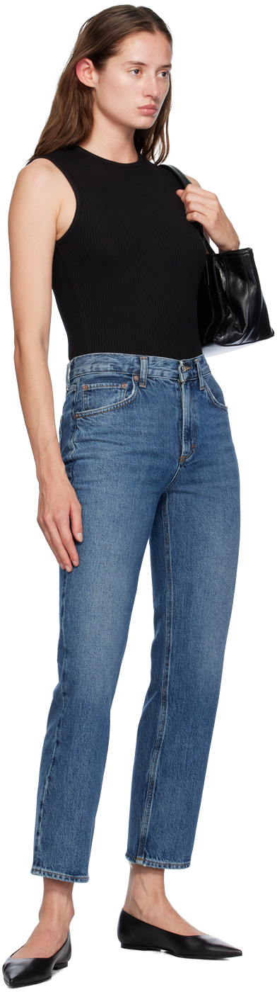 Agolde Parker Easy Straight Jean In Placebo In Essence