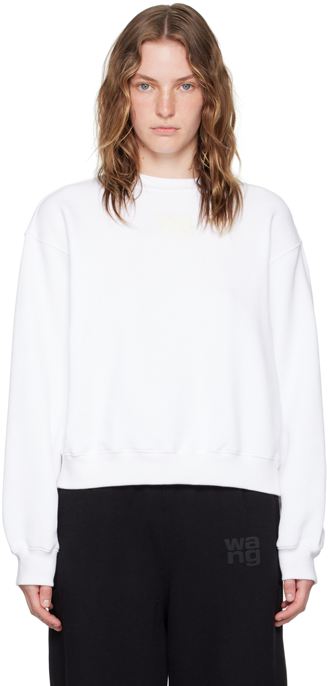 alexanderwang. t Gray Bonded Puff Logo Sweatshirt