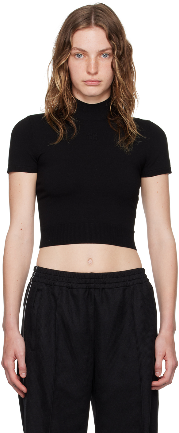 Alexander Wang ☆ブラック エンボスロゴ トップス alexanderwang.tのブラック エンボスロゴ トップスがセール中