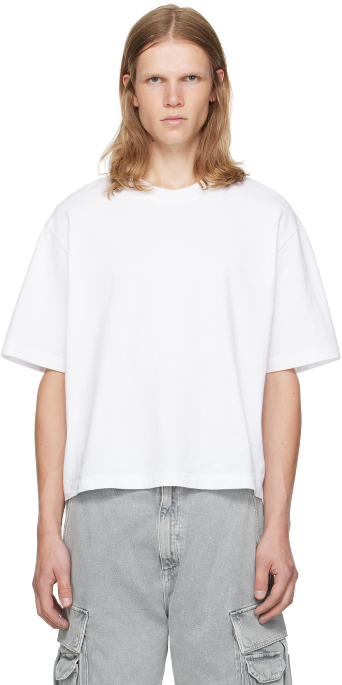 Shop Agolde White Marr T-shirt In White Out