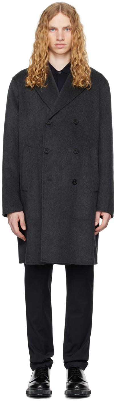 Black Melton Coat