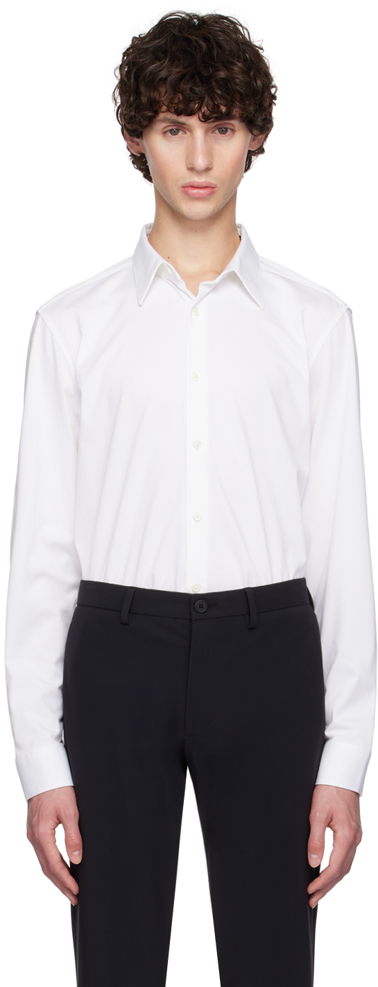 Shop Theory White Sylvain Shirt