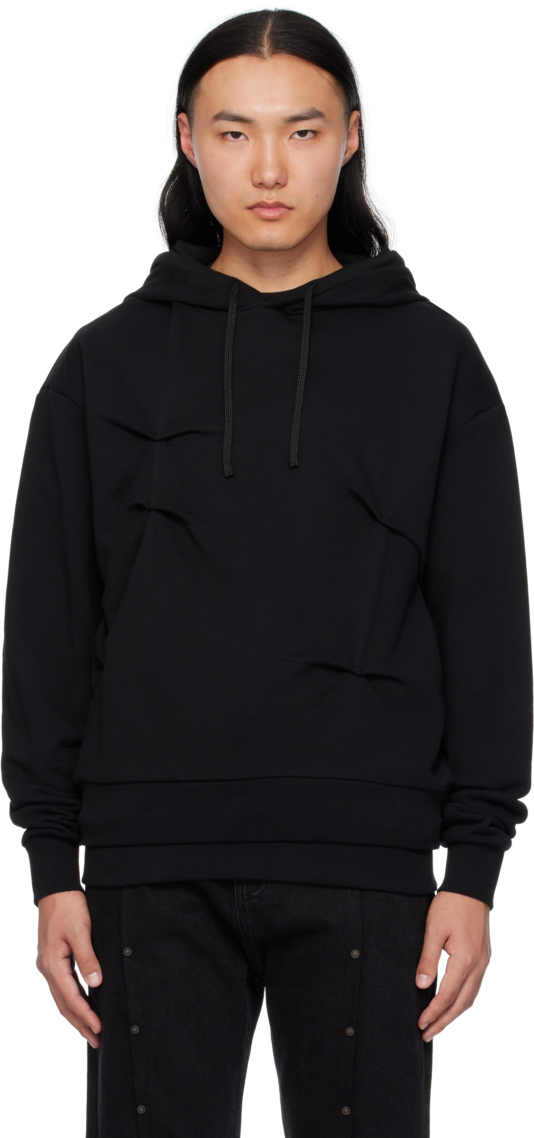 Black Multi Rivet Hoodie