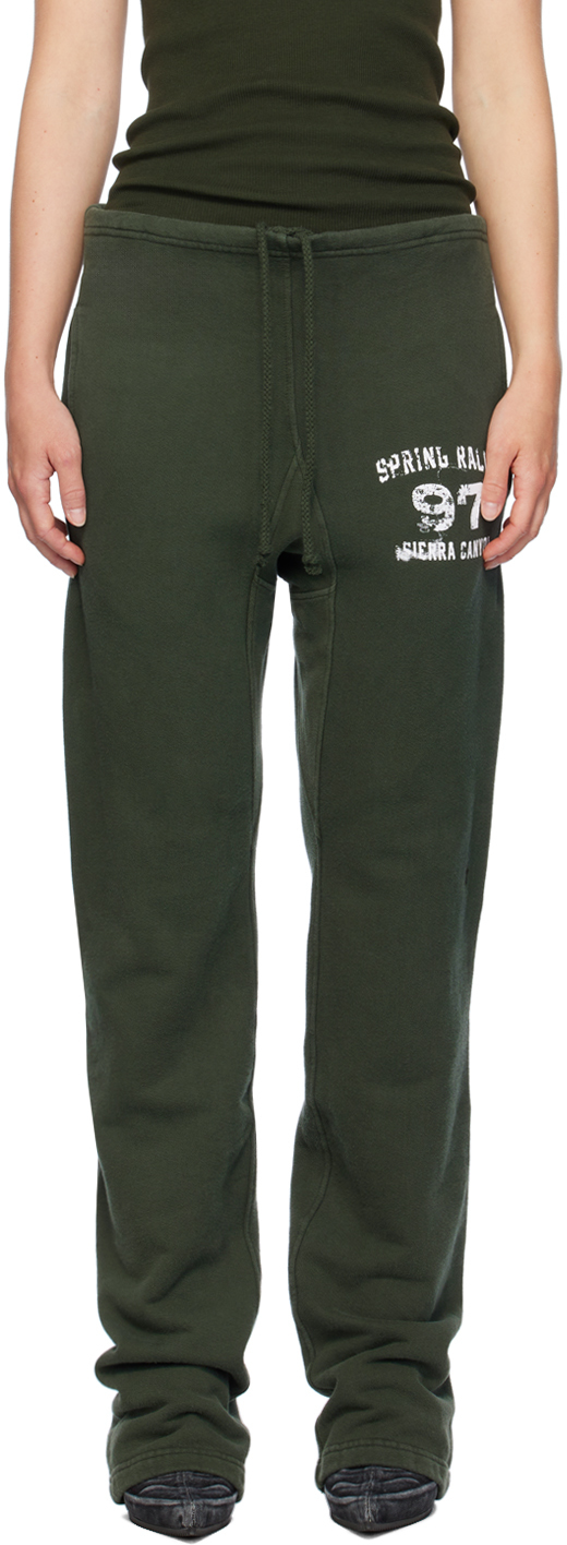 Shop Greg Ross Ssense Exclusive Green Sweatpants