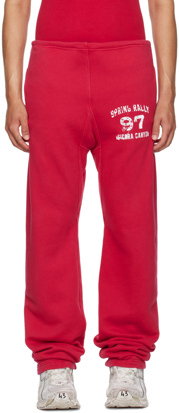 Shop Greg Ross Ssense Exclusive Red Sweatpants