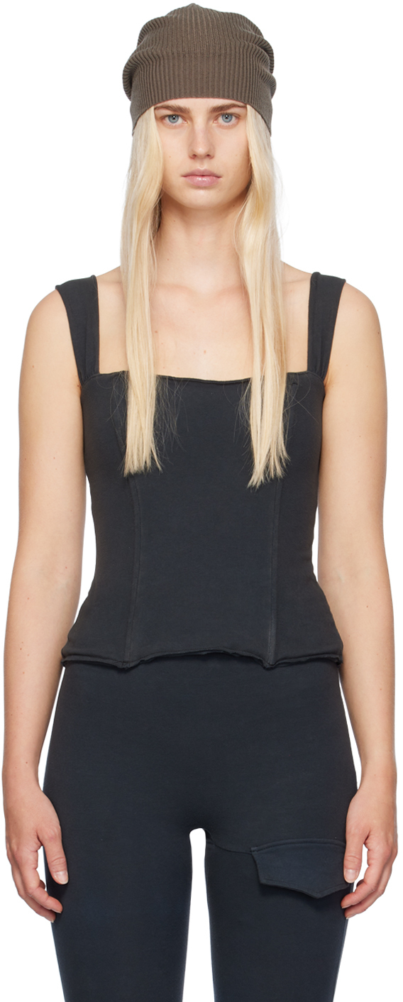 greg ross ssense exclusive black tank top