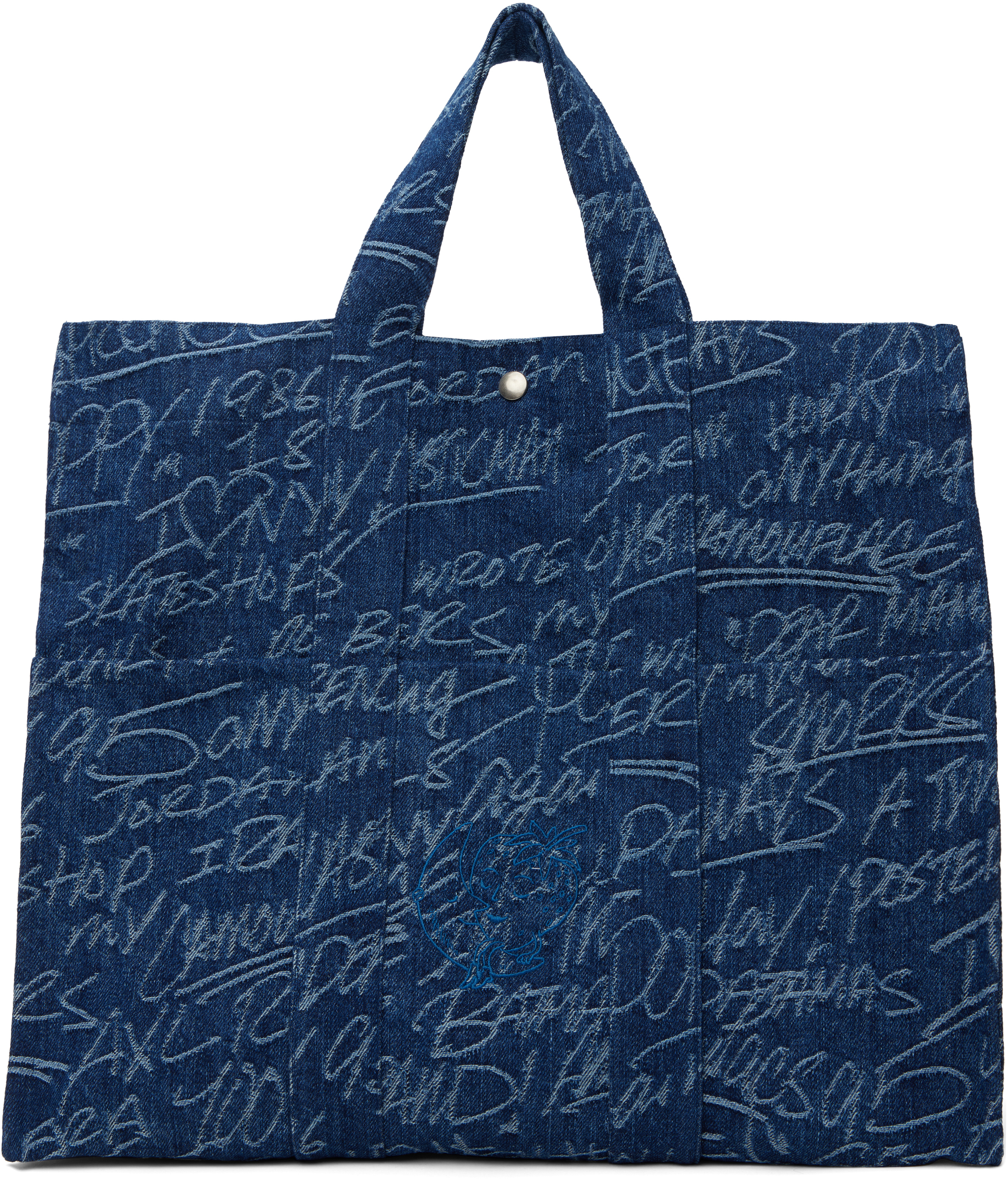 Blue KS Graffiti Denim Tote