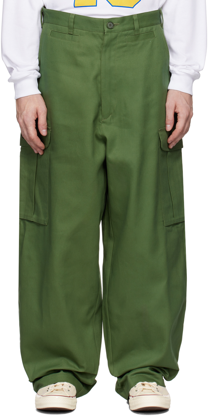 Shop Sky High Farm Workwear Green Super Relaxed Cargo Pants