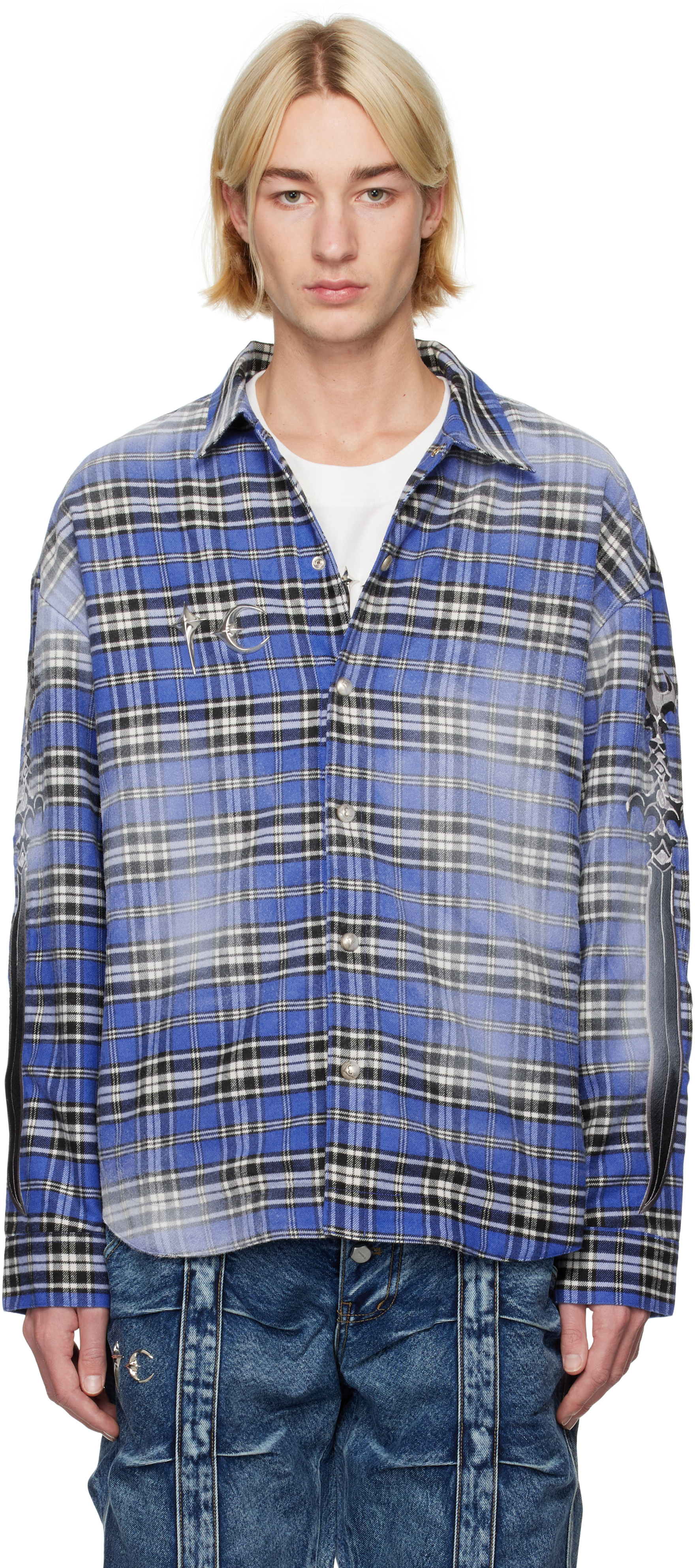 Blue Sword Flannel Shirt