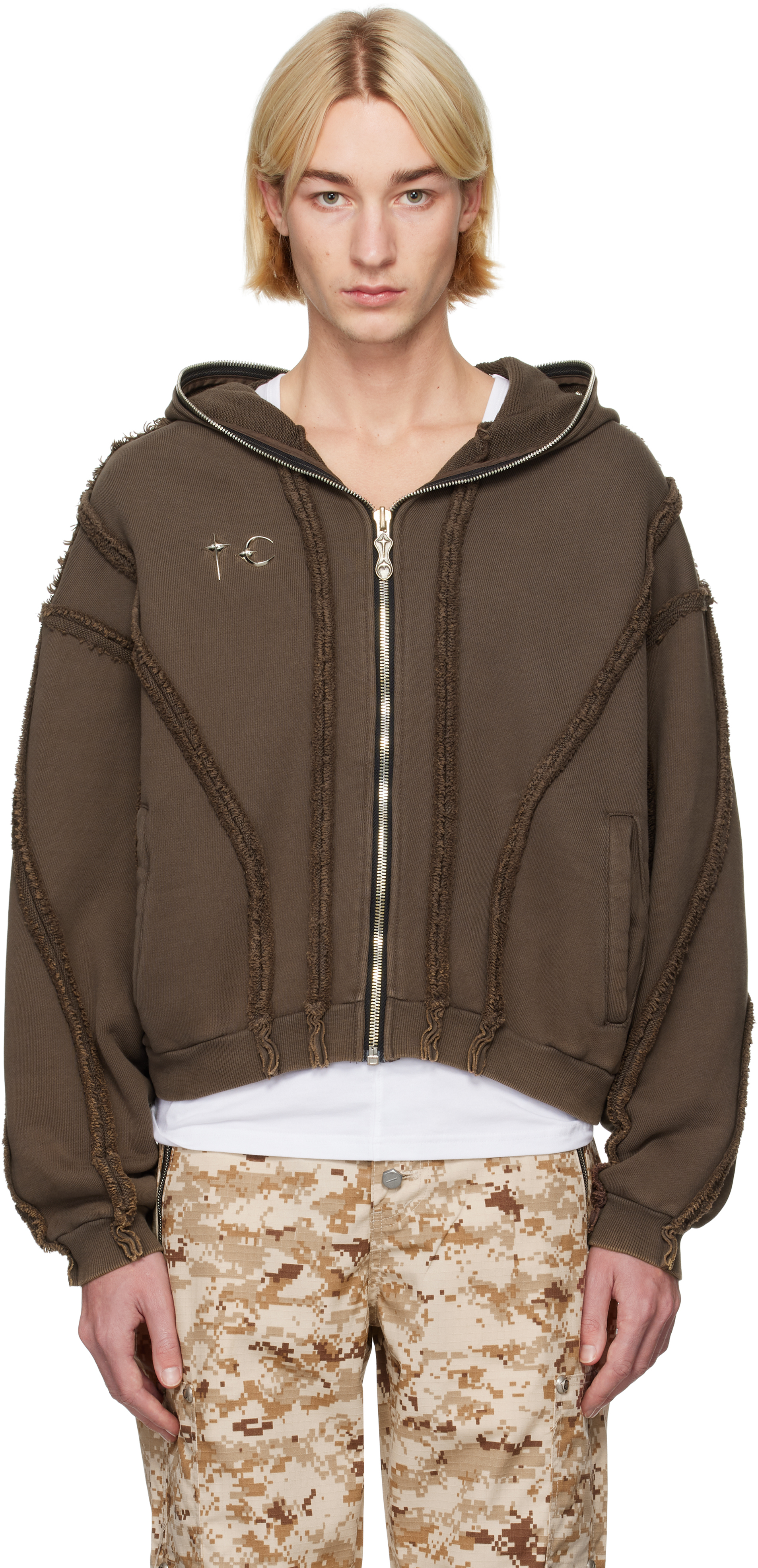 Shop Thug Club Ssense Exclusive Brown Gladiator Hoodie