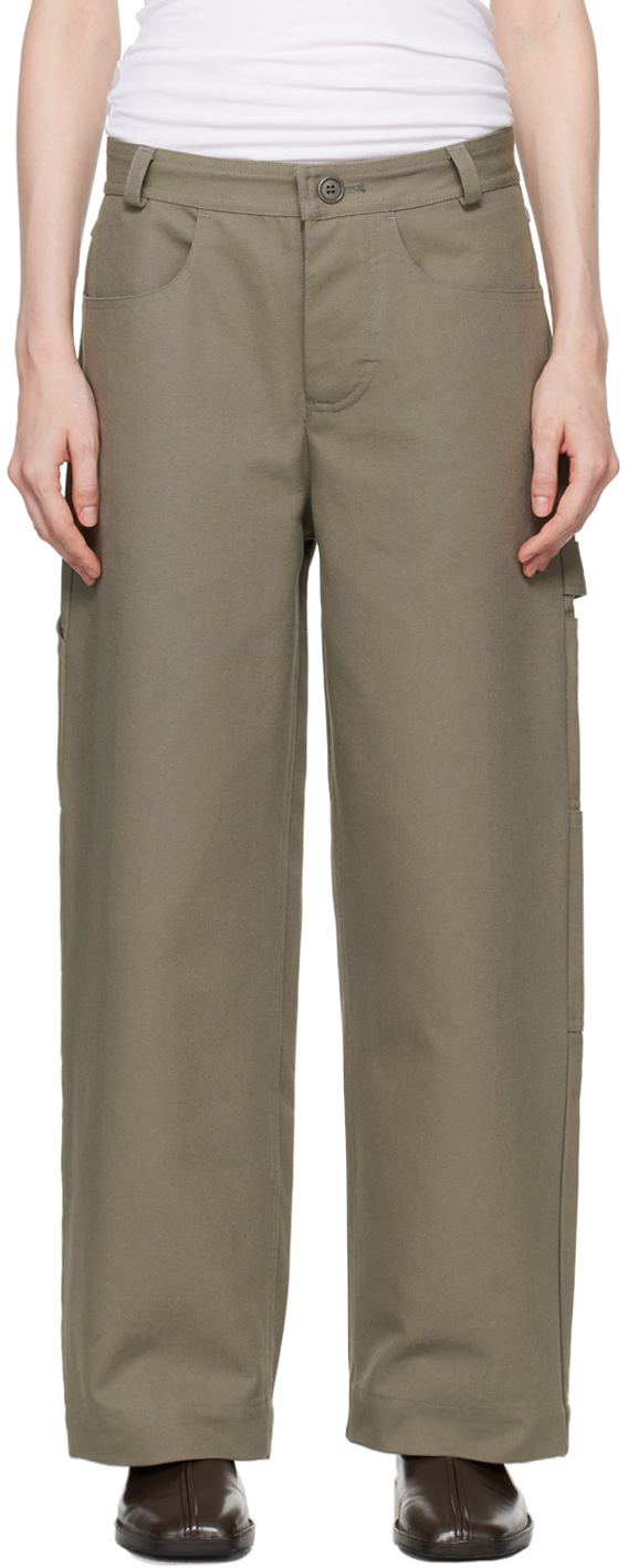 Gray Frankie Workwear Trousers